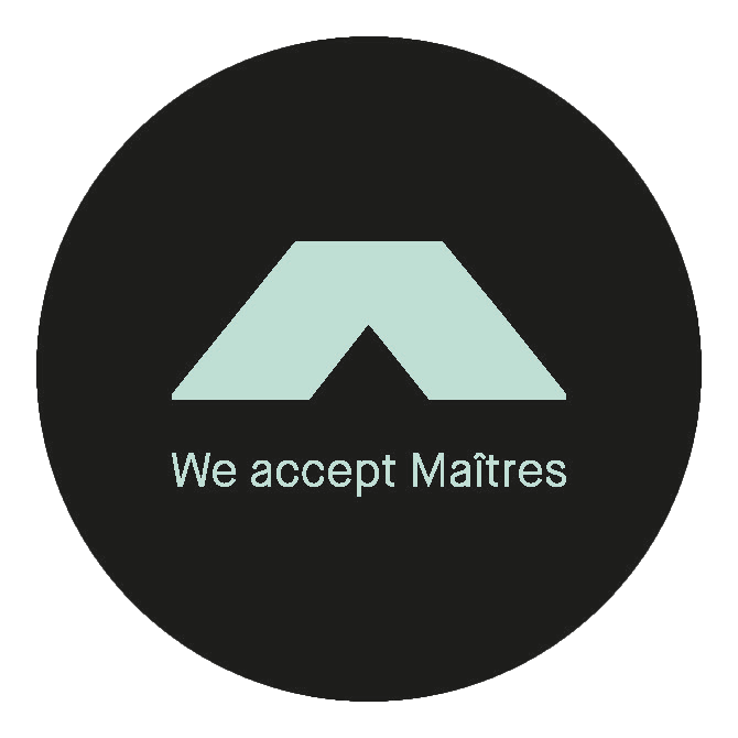 We accept Maitres